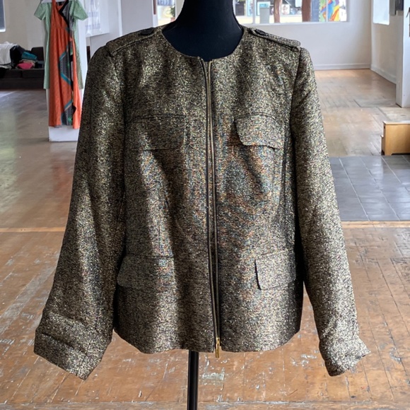 Michael Kors silk and metallic thread jacket - Picture 10 of 10